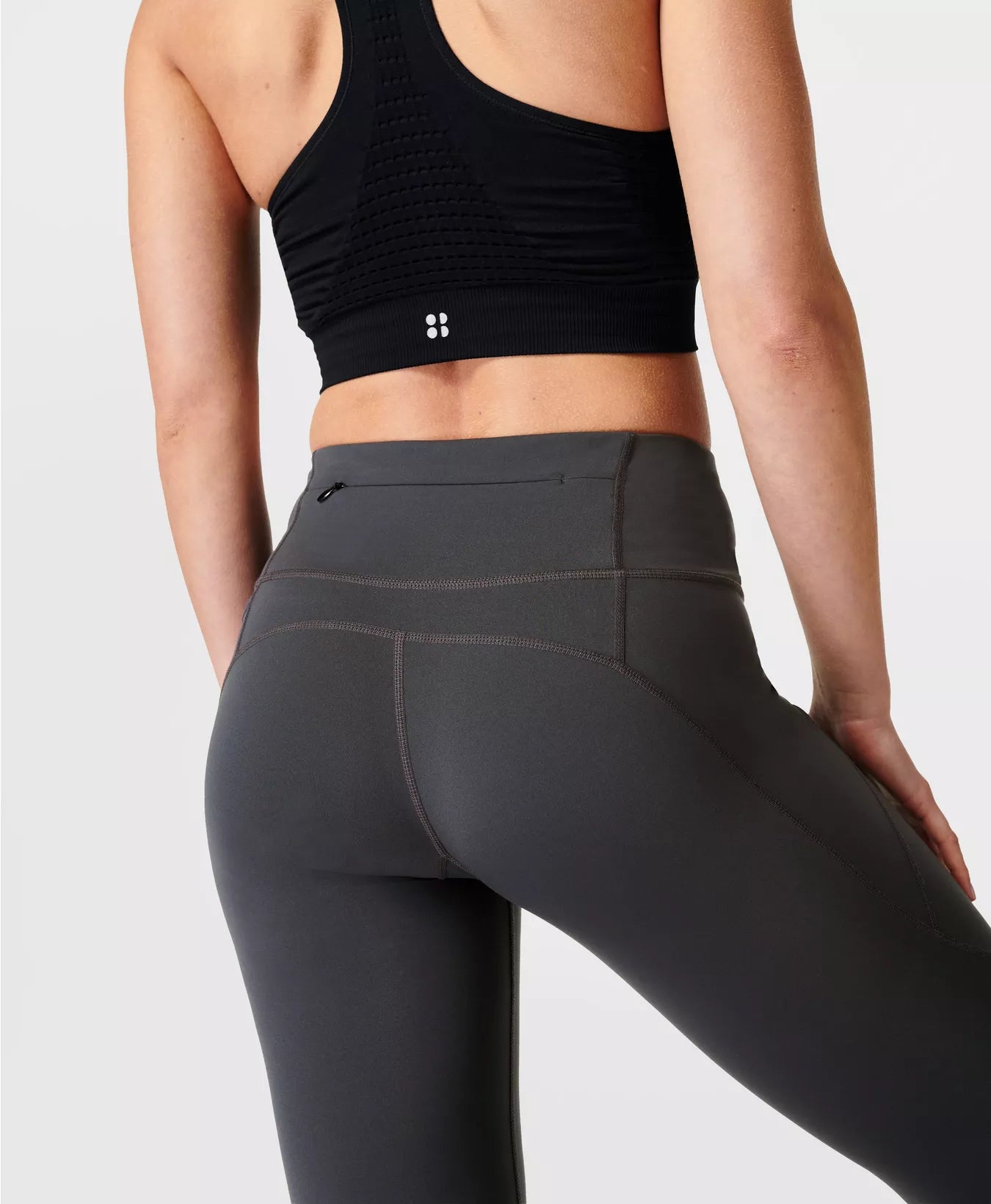 POWER WORKOUT LEGGING SLATE GREY - SWEATY BETTY