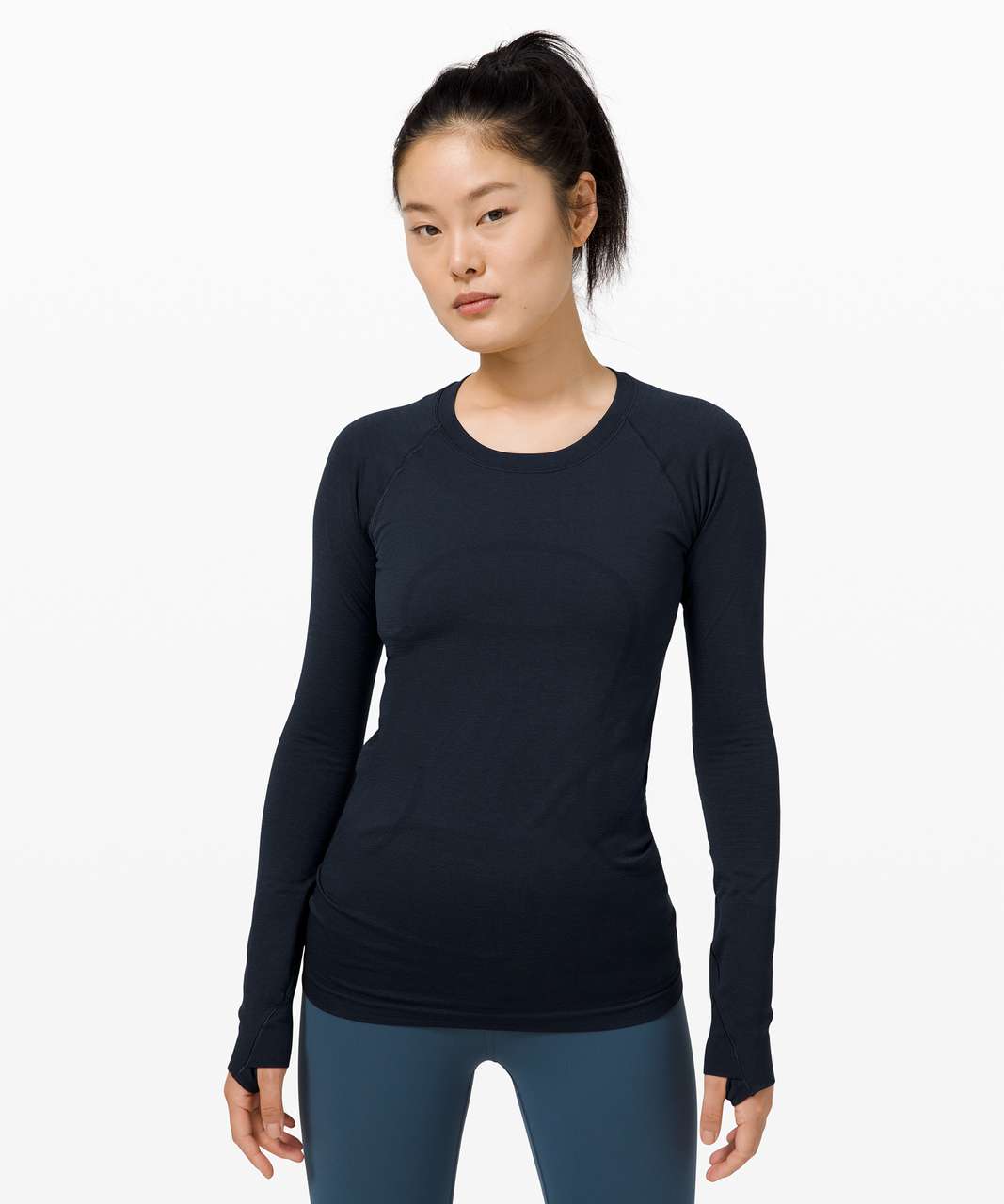 SWIFTLY TECH LONG SLEEVE 2.0-TRUE NAVY – Fabiani - Women's Designer ...